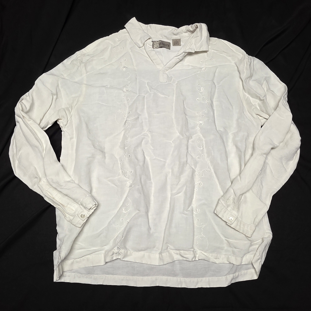 Cubavera Classic White Linen Shirt